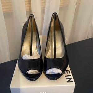 Navy Anne Klein Meredith NIB iFlex peep-toe block heel sz 7